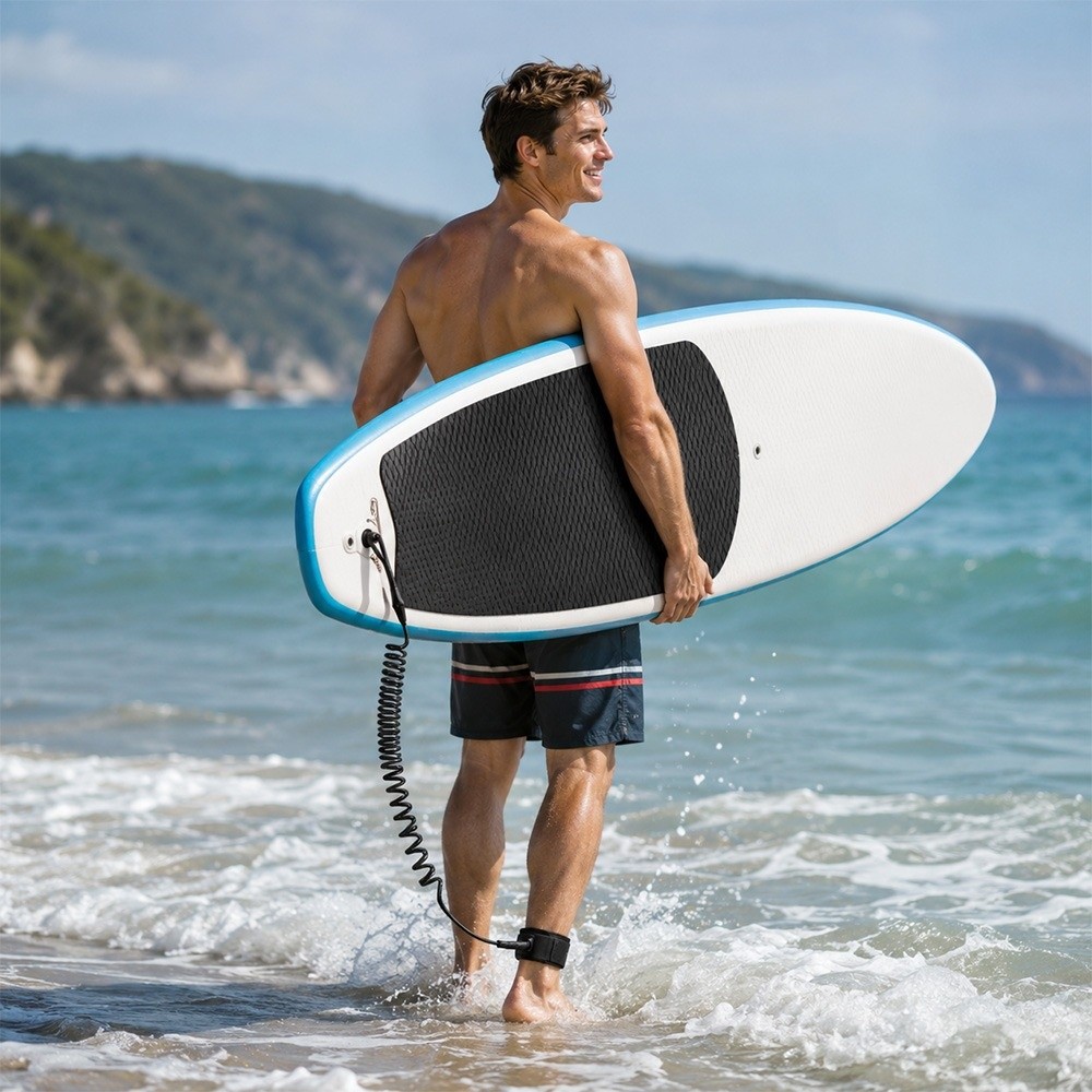 Stand Up Paddle Leash - High Quality 5mm/10ft Surfboard Leash 5Colors